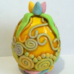 Spring Tulips Clay Egg