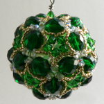 Green Star Sphere Ornament