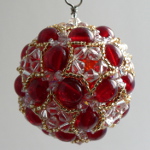Red Star Sphere Ornament